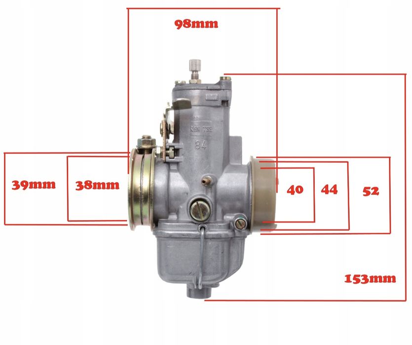 MZ Etz 250 251 Gaźnik Króciec 2w1 Komplet Bing Jakość Dedykowany