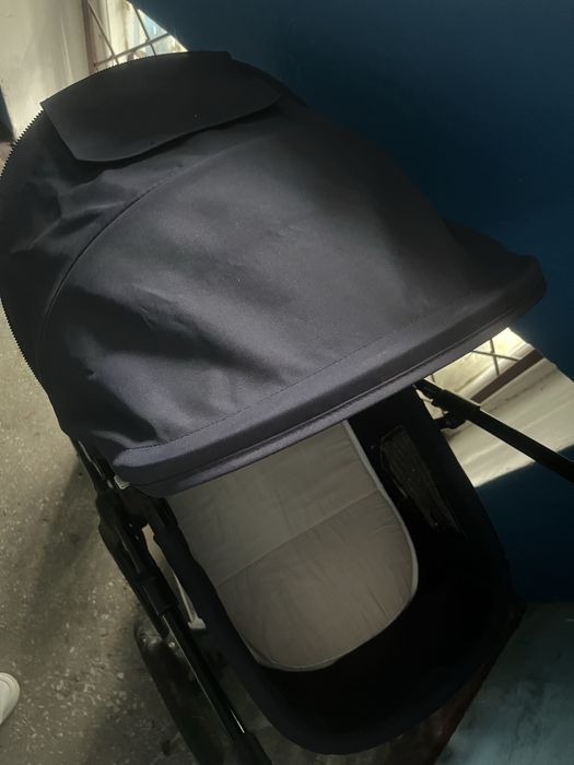 Коляска kinderkraft moov, темно-синя