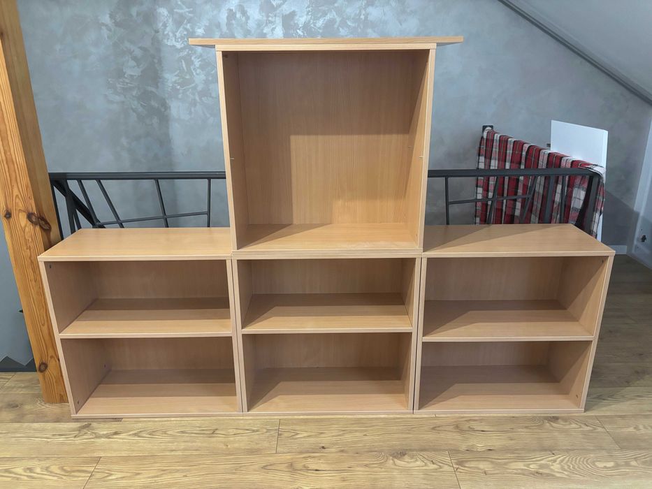 Meble biurowych, zestaw. Biurko, dostawki, na segregatory. JAK NOWE!