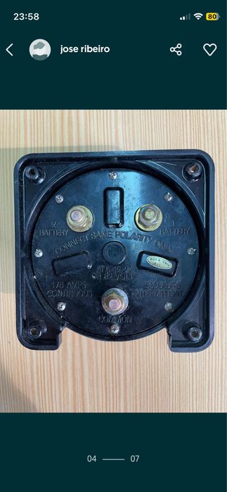 Interruptor / Seletor de bateria