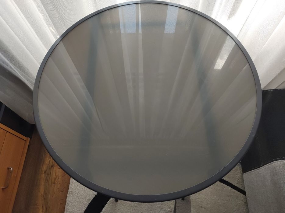 Okrągły,składany  stolik balkonowy