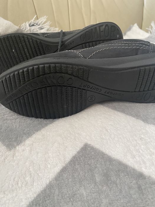 Buty skórzane wiązane