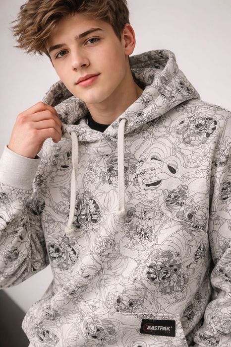 худи Eastpak c принтом Mask Print р.S