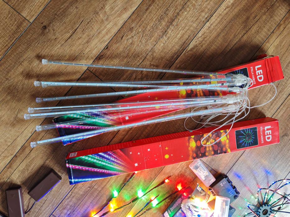 Zestaw świątecznych iluminacji multikolor światełka LED RGB