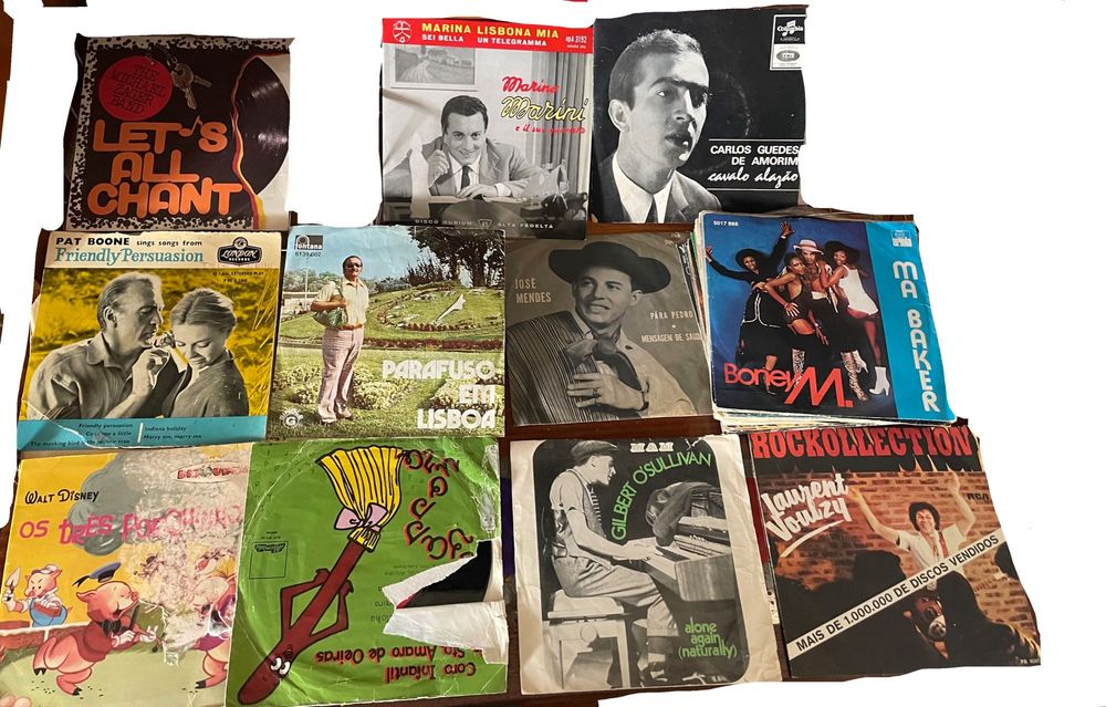 Discos em Vinyl 45 rotações