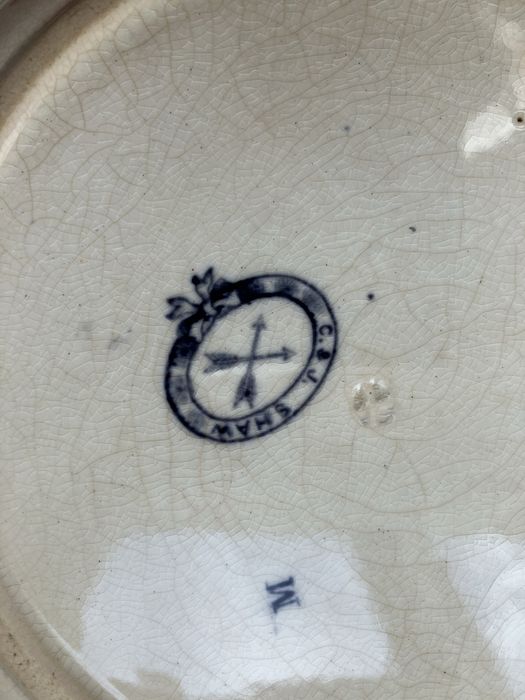 Faiança inglesa c&j shaw cinza