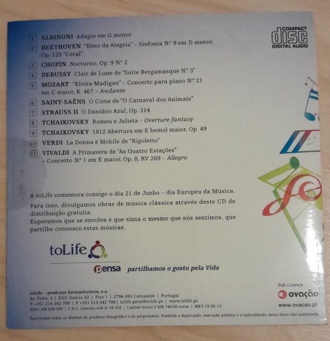 CD's - Dia Europeu da Música