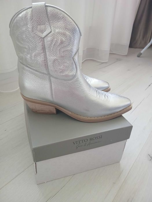 Чобітки козаки срібні