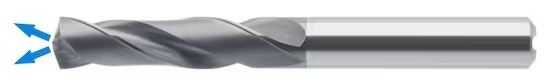 Wiertło węglikowe ATORN fi 8,2 z chłodzeniem - WHM TiAlNPlus 3xD
