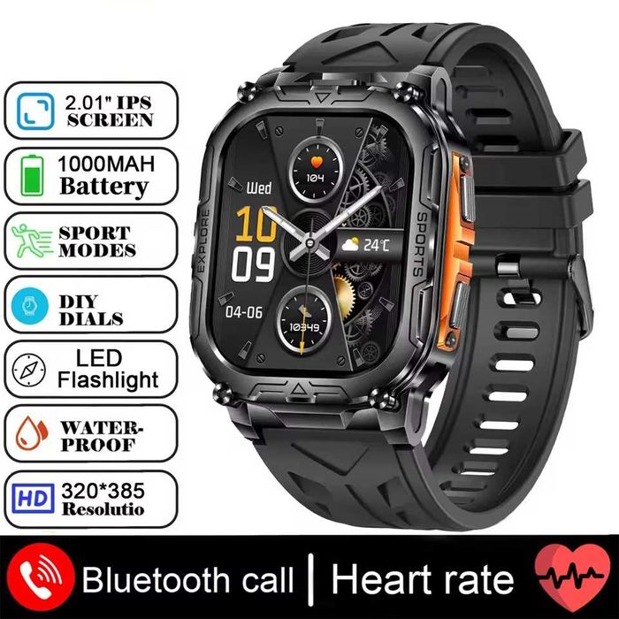 Смарт часы. VWAR TANK i152. NFC. 3D-меню. 1000mAh.LED-фонарик.