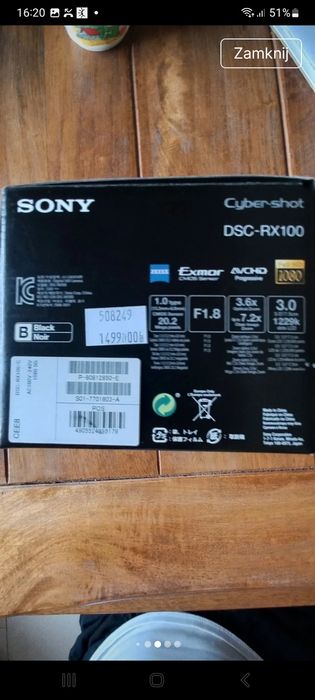 Aparat cyfrowy Sony