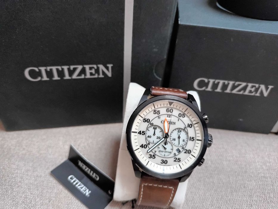 CITIZEN CA4215-04W ECO DRIVE Chronograf  45mm