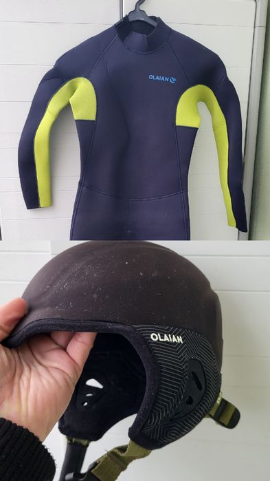 Fato Surf Olaian criança 12 anos + capacete