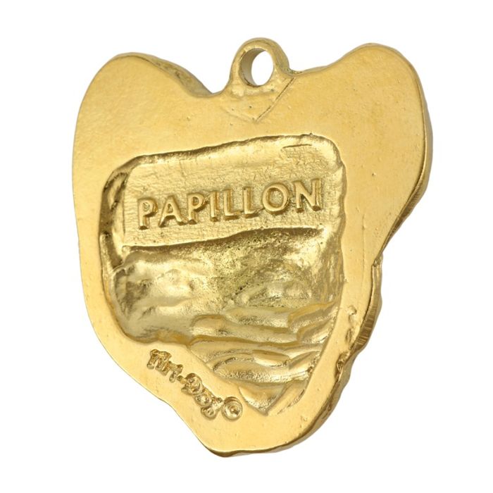 Papillon brelok pozłacany Art-Dog