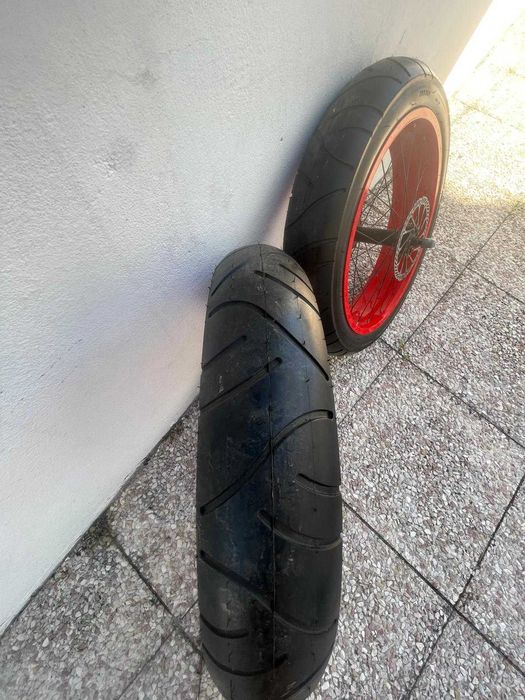 2 Rodas 20" com Pneus + Discos – Fat Bike