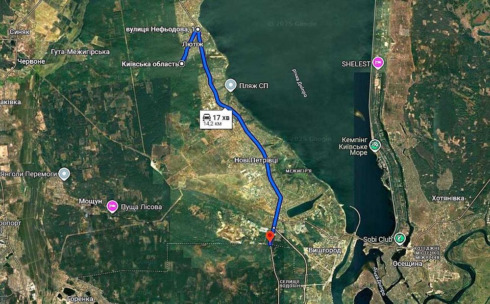 2 га | Лютіж | Асфальт | 100 кВт| Вишгородський район | під забудову