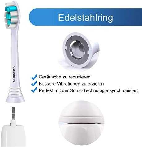 16 шт для Philips Sonicare Насадки для зубної щітки, Valuabletry