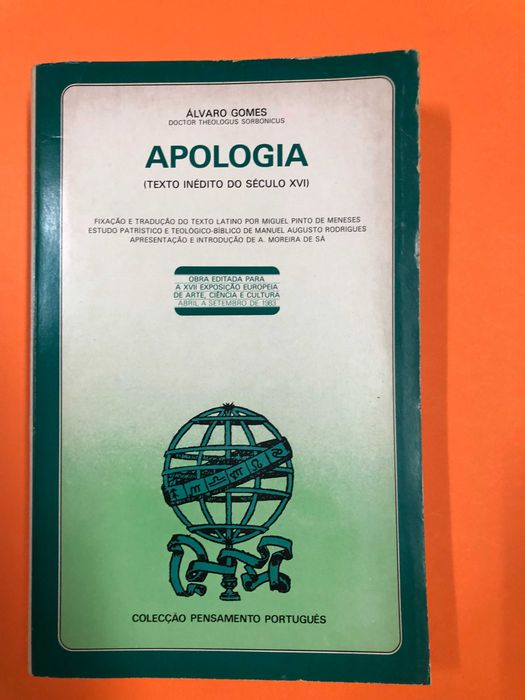 Apologia (texto inédito do século XVI) - Álvaro Gomes