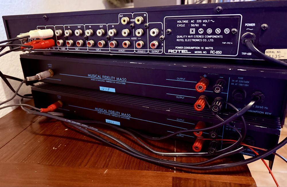Conjunto Hi-Fi Vintage: Musical Fidelity + Rotel + Technics + Pioneer