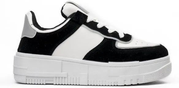 Sneakersy buty sportowe na grubej podeszwie białe czarne lekkie 40