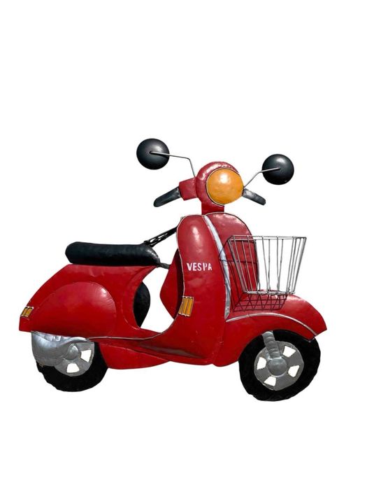 Панно металлическое настенное «Мопед Vespa» 75х60 см
