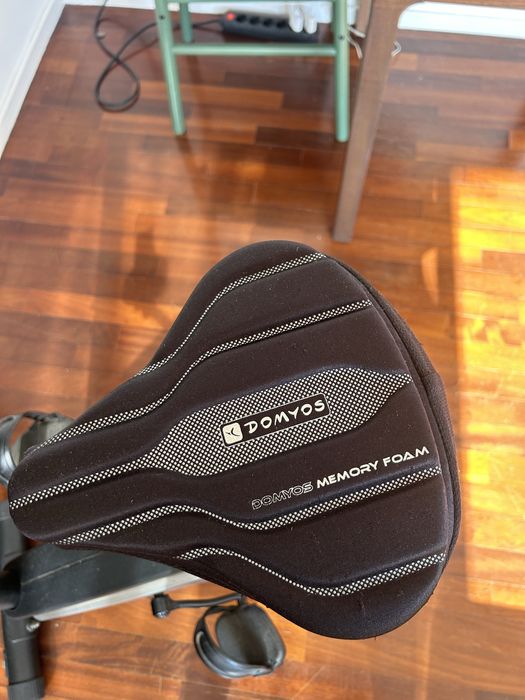 Bicicleta Estática Domyos Essential+ 06 (Como Nova + Capa de Selim em Gel)
