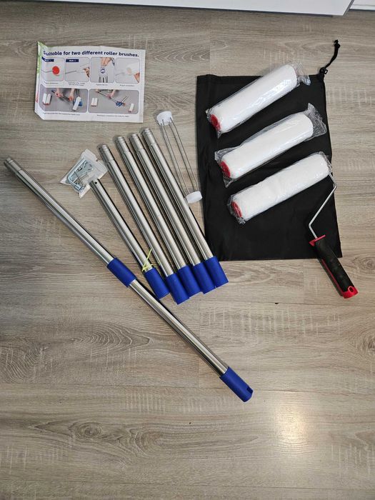 Zestaw do malowania – kij teleskopowy 204 cm + 3 wałki