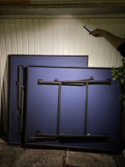 Mesa de ping-pong dobrável Decathlon azul
