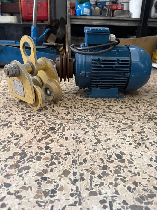 Motor elétrico, roldana