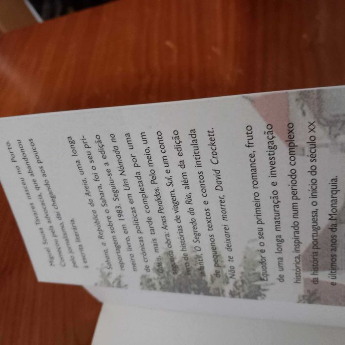 Equador - Miguel Sousa Tavares NOVO com 20% de desconto