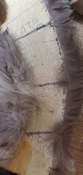 Натуральный готовый воротник из енота песка чернобурка