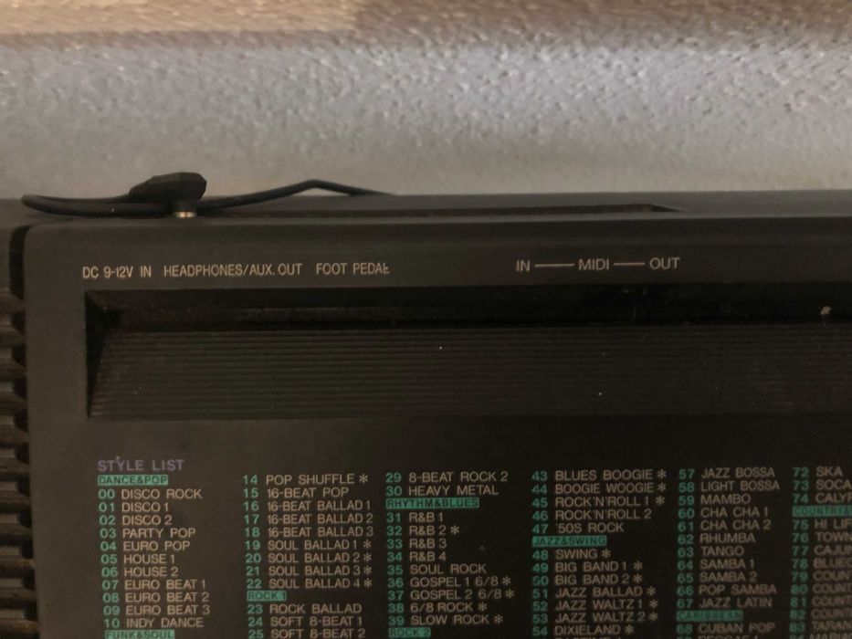 Teclado Yamaha PSR-500 e Suporte Tripé — Funciona Perfeitament