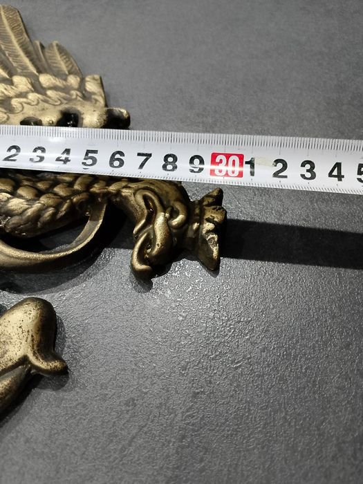 *Wyprzedaż*Duże godło Polski Króla Zygmunta Starego z brązu.