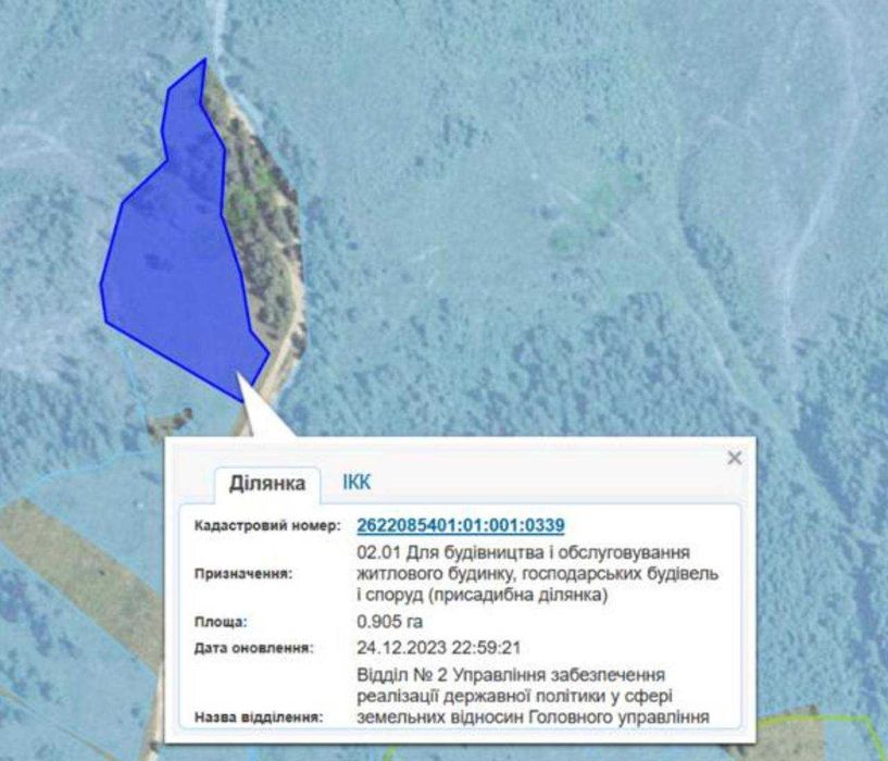 Продаж унікальної ділянка з видом на Гірськолижний курорт "GORO"