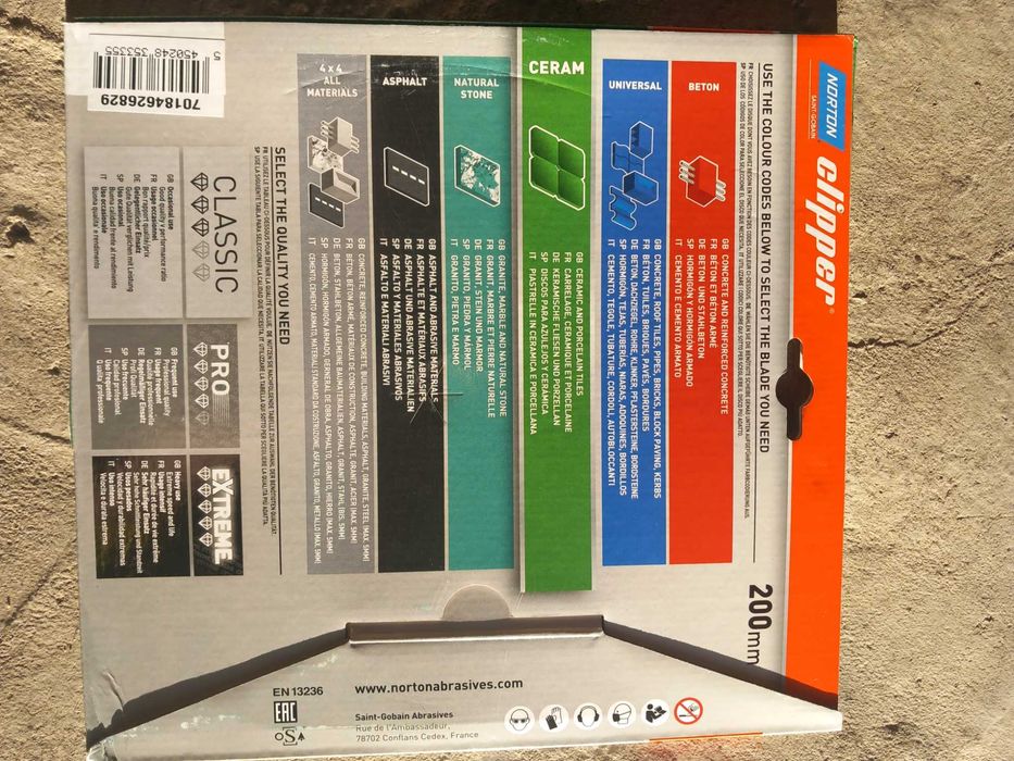 Disco corte Cerâmico Clipper Classic de 200mm