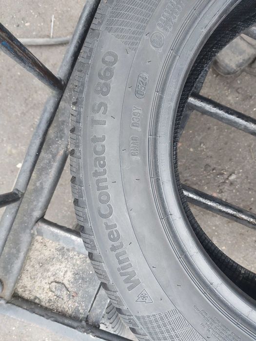 Opony zimowe 185.65.15 Continental 8mm 2024 rok Montaż
