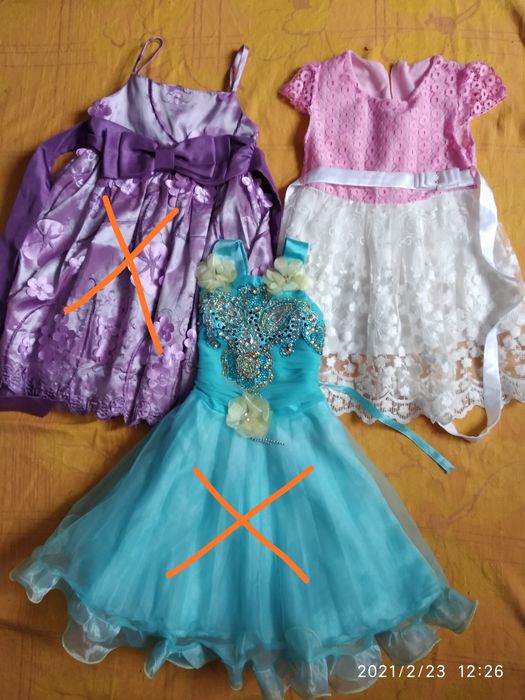 Нарядное, праздничное платье, 2 - 6 лет