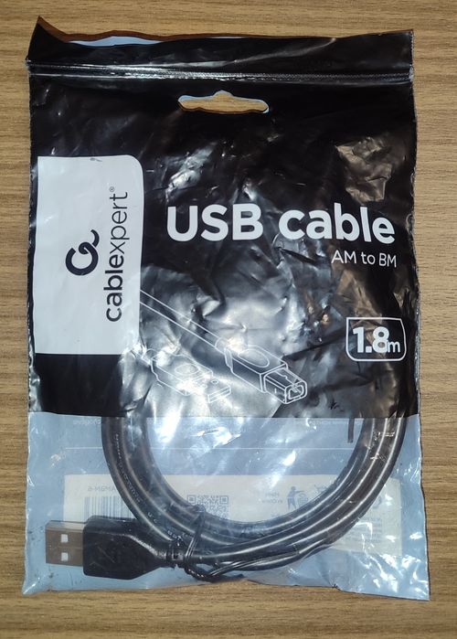 USB кабель AM to BM 1.8m