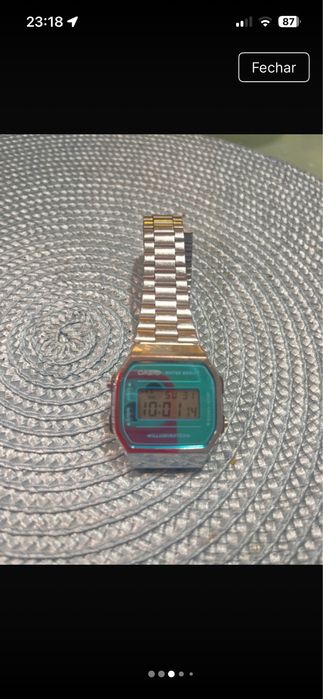 Relogio vintage wr prateado Casio