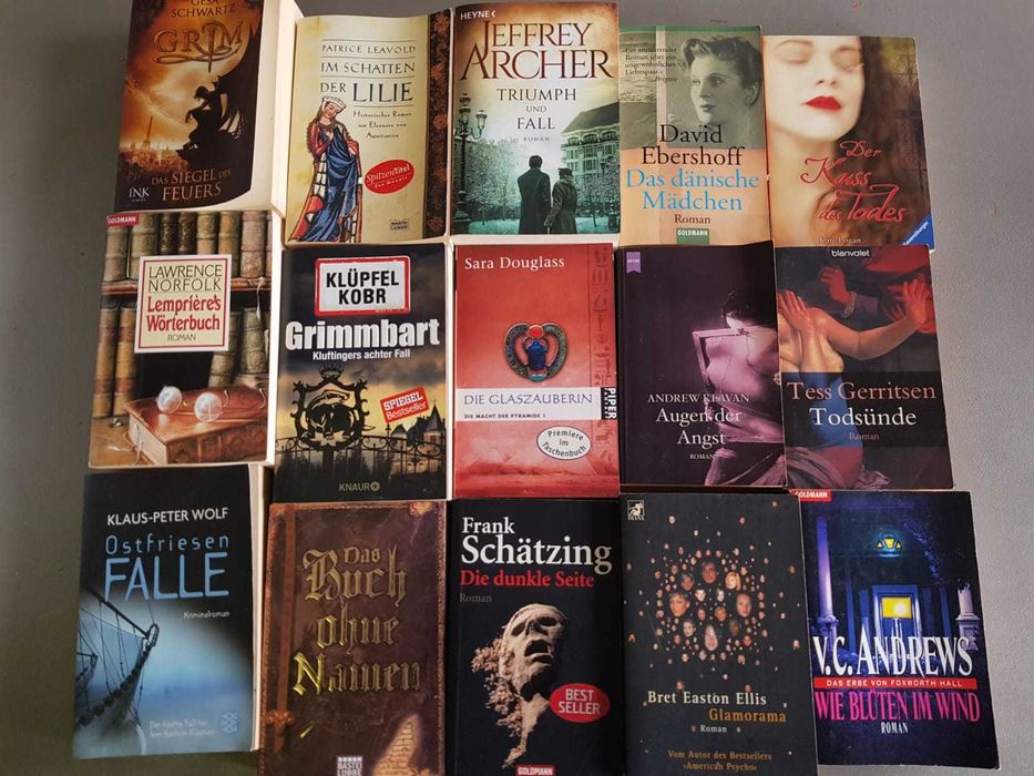 Livros alemães em bom estado, várias categorias