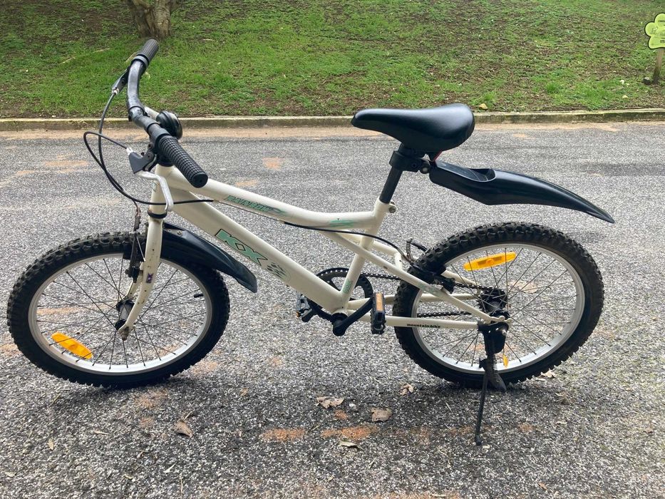 Bicicleta de montanha KX rainbow roda 20 e capacete KX, para criança dos 6 aos 11