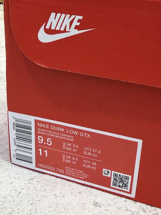 ОРИГІНАЛ! Кросівки Nike dunk low gore tex | 43