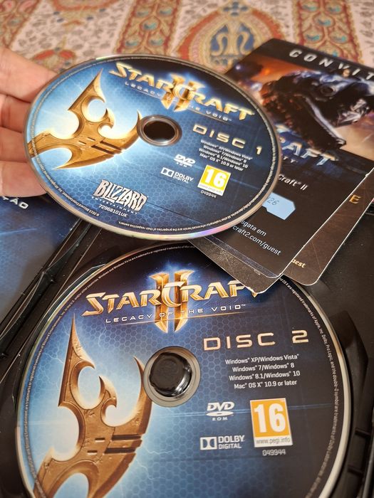 Starcraft II jogo de computador 2 discos
