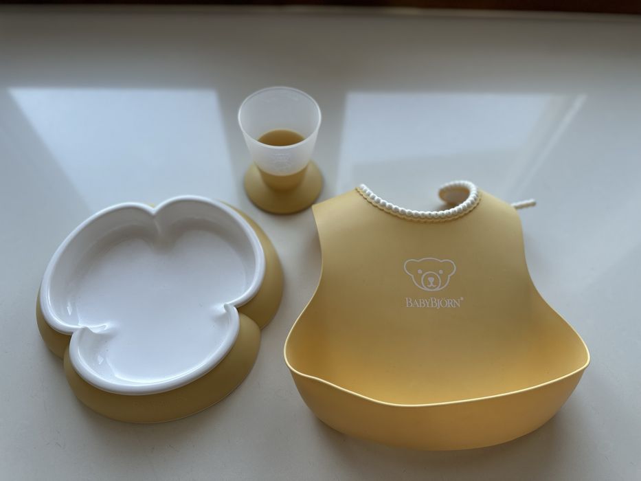 BabyBjorn Zestaw obiadowy Powder Yellow