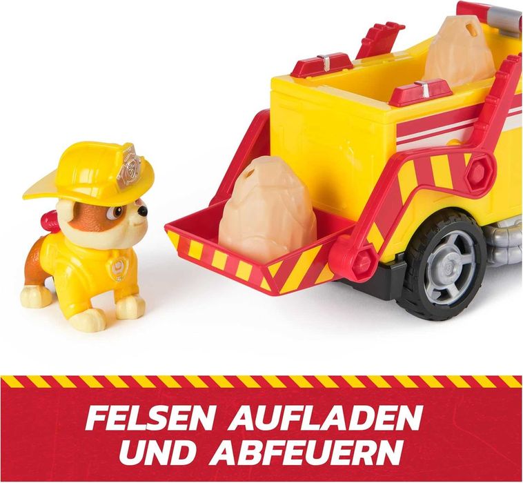 Щенячий патруль Рятувальна вантажівка з фігуркою Здорованя Paw Patrol Fire Rescue Rubble Rescue Fire Dump Truck Spin Master