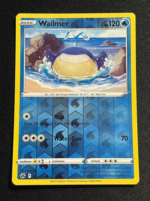 Carta Pokémon Wailmer 31/159 Crown Zenith