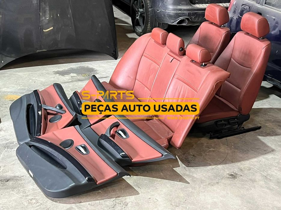 Bancos e Quartelas Castanho Pele BMW E90
