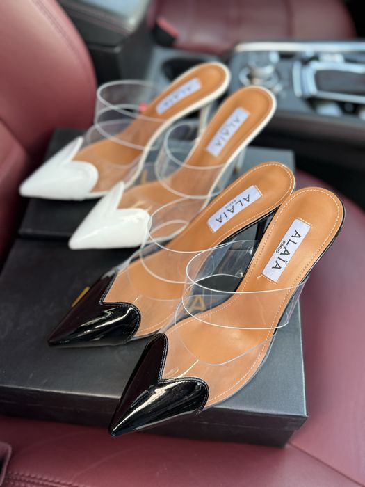 Туфли алая alaia туфли на каблуке сердечки праздничные лодочки шпильки