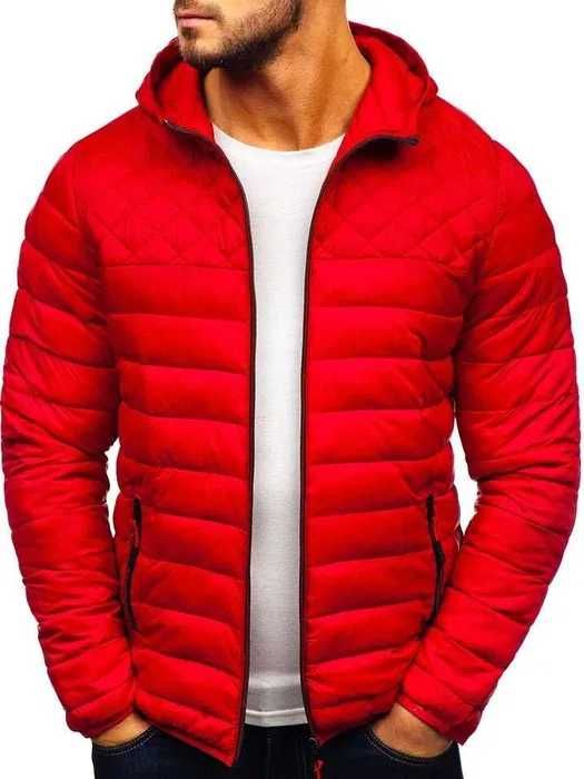 Куртка мужская демисезонная весенняя осенняя Hot с капюшоном стеганая