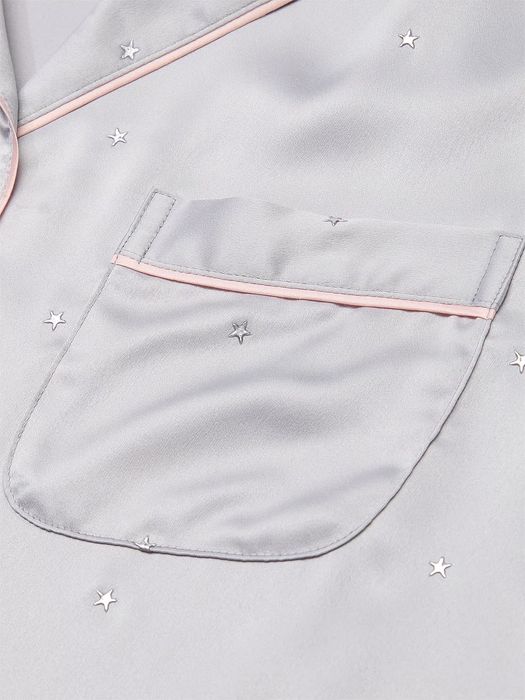 Сатинова піжама victoria's secret glazed satin long pajama set